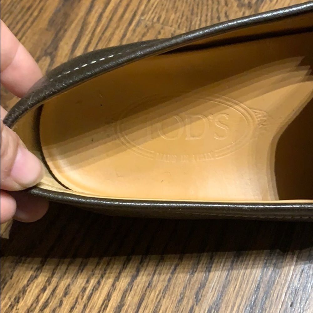 Tod’s Green Leather Driving Loafer size 8 - Picture 6 of 7